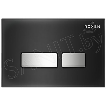Комплект инсталляции Roxen StounFix Slim с удлиненными креплениями в комплекте, кнопкой смыва Roxen Glass 430280 и унитазом Laufen Pro Rimless