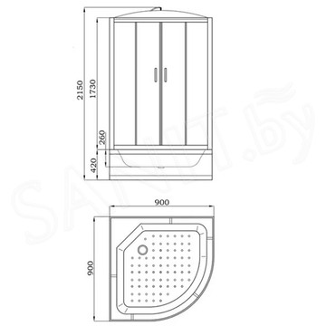 Душевая кабина Parly EB821 / EB921