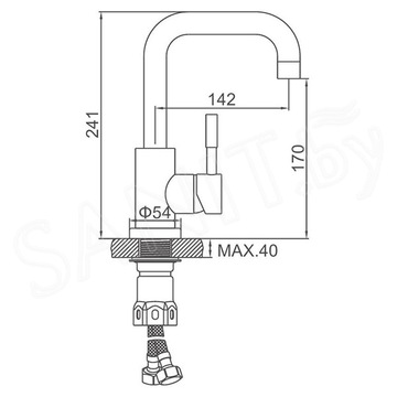 Смеситель для умывальника Ledeme L1098-5