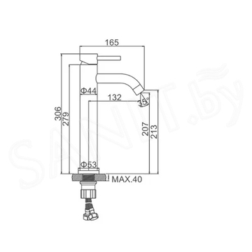 Смеситель для умывальника Ledeme L71106X