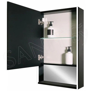 Шкаф-зеркало Континент Filit LED черный
