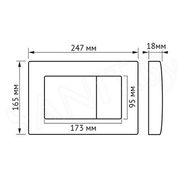 Комплект инсталляции Berges Аtom 410 c кнопкой и унитазом SantiLine SL-5005