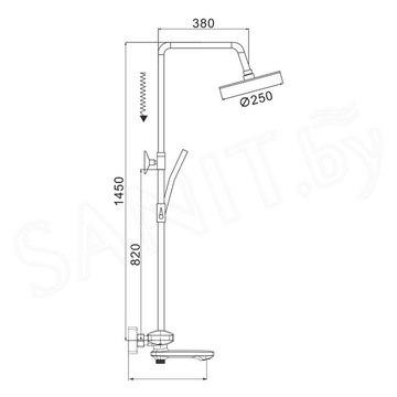 Душевая стойка Rose R3936