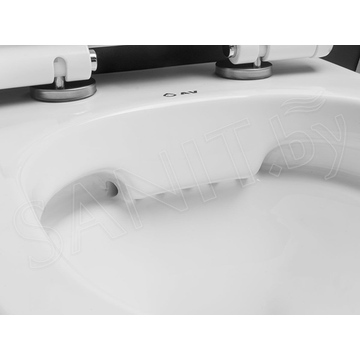 Комплект инсталляции Roxen StounFix Slim с удлиненными креплениями, кнопкой Santi 410260 и унитазом AV Engineering Comfort AVWHR203