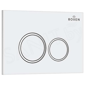 Комплект инсталляции Roxen StounFix Slim с удлиненными креплениями, кнопкой Santi 410260 и унитазом AV Engineering Comfort AVWHR203