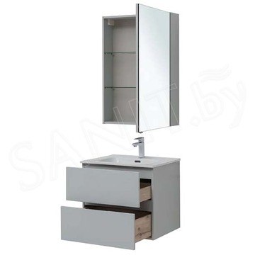 Комплект мебели Aquanet Алвита new 60 / 70 2 ящика серый