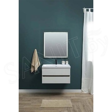 Комплект мебели Aquanet Беркли 60 / 80 белый глянец / дуб рошелье