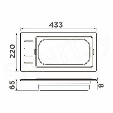 Коландер для кухонной мойки Omoikiri DC-01-1-GB