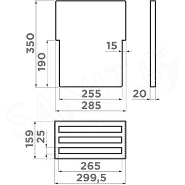 Разделочная доска для мойки Omoikiri FP-04-IN для DRY-01/02