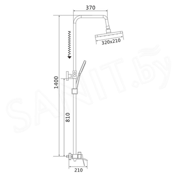 Душевая стойка Shevanik S4036