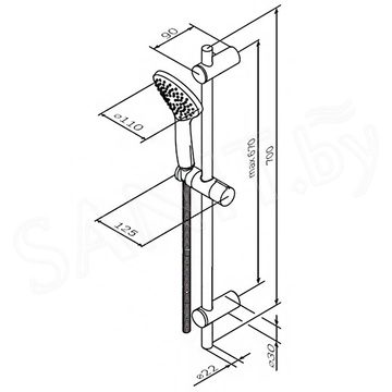 Душевой гарнитур AM.PM Gem F0190022