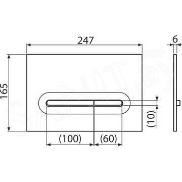 Кнопка для инсталляции AlcaPlast Linka M1876-1