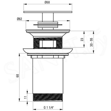 Донный клапан Deante NHC_R10U