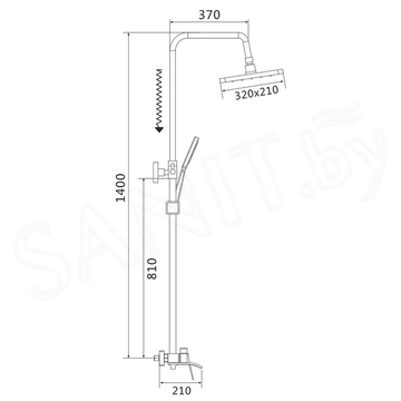 Душевая стойка Shevanik S4136