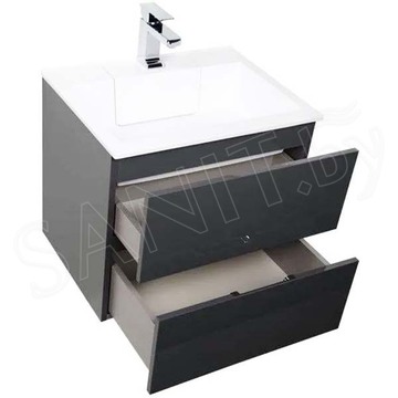 Комплект мебели Aquanet Алвита 60 / 70 серый антрацит