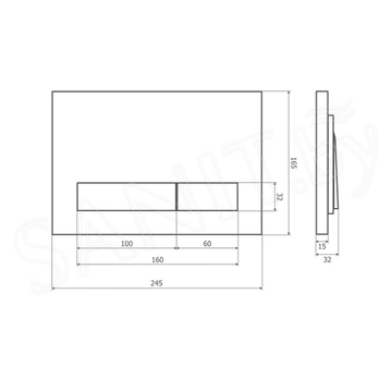 Кнопка для инсталляции Axus 097HDC / 097HDS