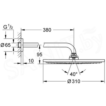 Верхний душ Grohe Rainshower 26066DC0