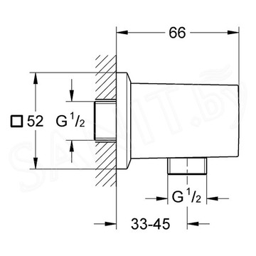 Шланговое подключение Grohe Allure Brilliant 27707000