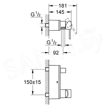 Смеситель для душа Grohe Allure 32846000