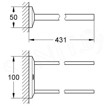 Держатель для полотенец Grohe Allure Brilliant 40496000