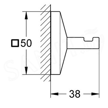 Крючок Grohe Allure Brilliant 40498000