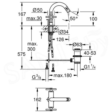 Смеситель для биде Grohe Atrio New 24027003