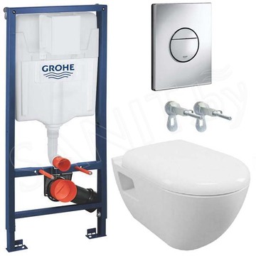 Комплект инсталляции Grohe Solido 5 в 1 с подвесным унитазом Serel 38973000