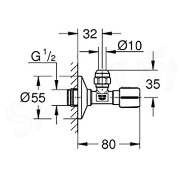 Комплект умывальник Grohe Bau Ceramic 39471000 со смесителем Start Edge и сифоном