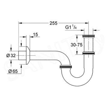 Комплект умывальник Grohe Bau Ceramic 39471000 со смесителем Start Edge и сифоном