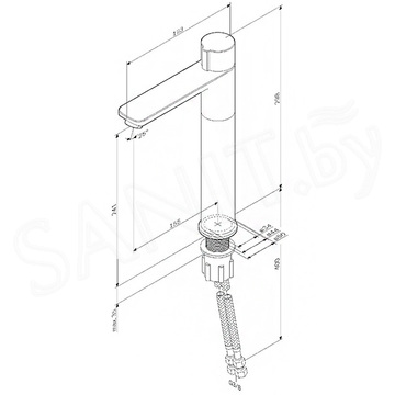 Смеситель для умывальника AM.PM X-Joy F85A92500 TouchReel