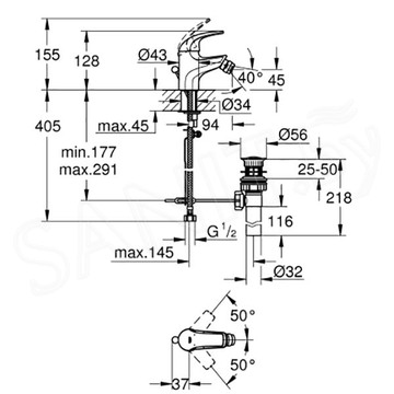 Смеситель для биде Grohe BauCurve 32849000