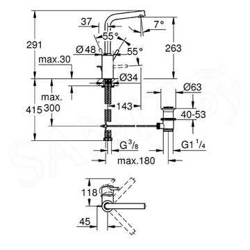 Смеситель для умывальника Grohe Concetto 23739002