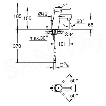 Смеситель для умывальника Grohe Concetto New 3220610E