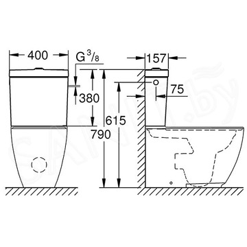 Бачок для унитаза Grohe Essence Ceramic 39578000