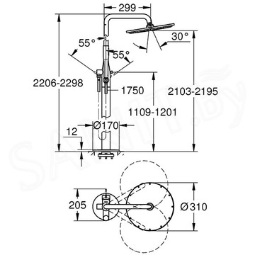 Душевая стойка Grohe Essence New 23741001