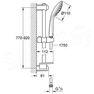 Душевой гарнитур Grohe Euphoria 110 Massage 27226AL1