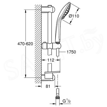 Душевой гарнитур Grohe Euphoria 110 Massage 27243001