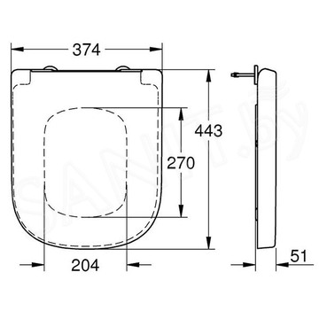 Крышка-сиденье Grohe Euro Ceramic 39331001