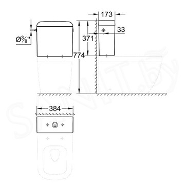 Бачок для унитаза Grohe Euro Ceramic 39333000