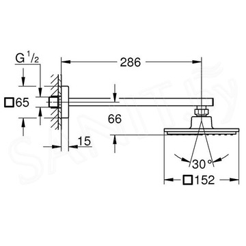 Верхний душ Grohe Euphoria Cube 150 26073000