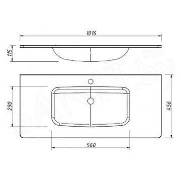 Умывальник Caprigo OW15-2221-R809