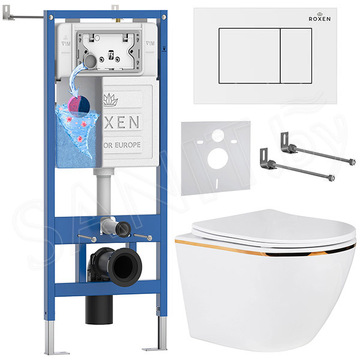 Комплект инсталляции 6 в 1 Roxen StounFix Dual Fresh 969149 с аромадозатором