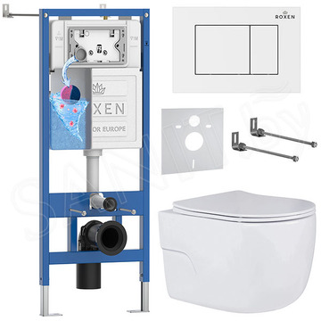 Комплект инсталляции 6 в 1 Roxen StounFix Dual Fresh 969014 с аромадозатором