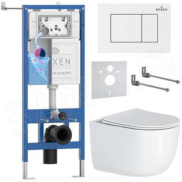 Комплект инсталляции 6 в 1 Roxen StounFix Dual Fresh 969029 с аромадозатором