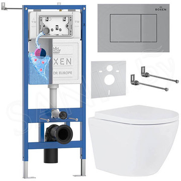 Комплект инсталляции 6 в 1 Roxen StounFix Dual Fresh 969096 с аромадозатором