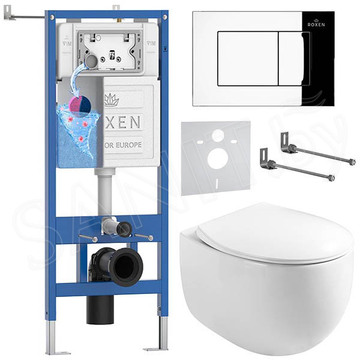 Комплект инсталляции 6 в 1 Roxen StounFix Dual Fresh 969087 с аромадозатором