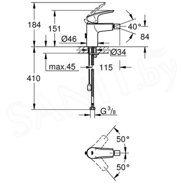 Смеситель для биде Grohe Eurosmart 32927003