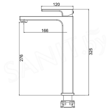 Смеситель для умывальника Gappo G1017-32