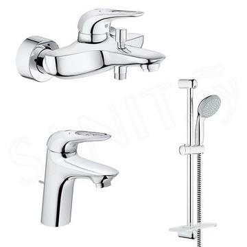 Набор смесителей Grohe Eurostyle 124416 c душевым гарнитуром