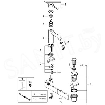 Смеситель для умывальника Grohe Essence New 23591001